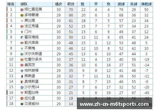 米乐m6德甲最新积分榜揭晓：勒沃库森4_0大胜领跑，拜仁2_1紧追其后！ - 副本